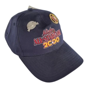 MLB 2000 All Star Game Atlanta mit Tags und Pins Zwillinge marineblau Druckknopflasche Kappe USA - Bild 1 von 13