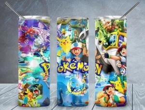 Pokemon Tumbler Design 20oz Tumblr Insulated Travel Mug Cup - Picture 1 of 2