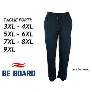 Pantalone Tuta Uomo Cotone Leggero Taglie Forti Nero 3XL 4XL 5XL 6XL 7XL 8XL 9XL - Imagen 1 de 3