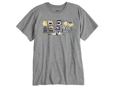 Peanuts Gang Short Sleeve Boyfriend Tee Juniors Womens Snoopy T-Shirt NWT - Image 1 of 3