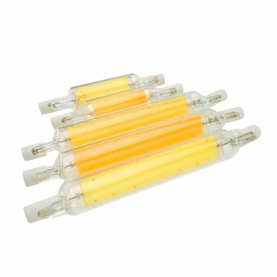 R7S LED  118mm 78mm 110V/220V Dimmable COB Glass Tube 10W 20W - Image 1 of 4