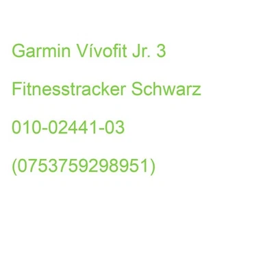 Garmin Vívofit Jr. 3 Fitnesstracker Schwarz 010-02441-03 (0753759298951) - Bild 1 von 2