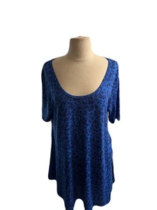 LulaRoe Kurzarm gemustertes Oberteil Bluse mehrfarbig Größe M - Bild 1 von 3