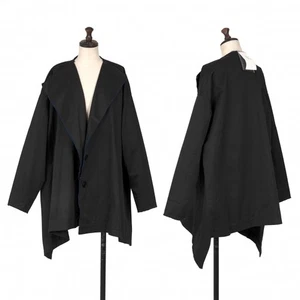 Y's Double Face Twill Collarless Short Coat Size 1(K-126306) - Picture 1 of 12