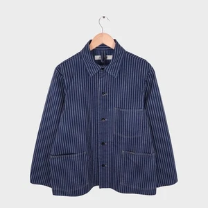 OMNIGOD Giacca Uomo Blu Scuro Made in Japan Wabash Chore - Foto 1 di 9