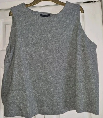 NWT ~ M&S Collection ~ Lovely, Super Smart Grey Sleeveless Top ~ UK Size 24 ♡♡♡ - Image 1 of 4