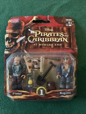 MEGA BLOKS Pirates of the Caribbean AT WORLD'S END Pintel Ragetti 1039 Series 1 - Image 1 of 4