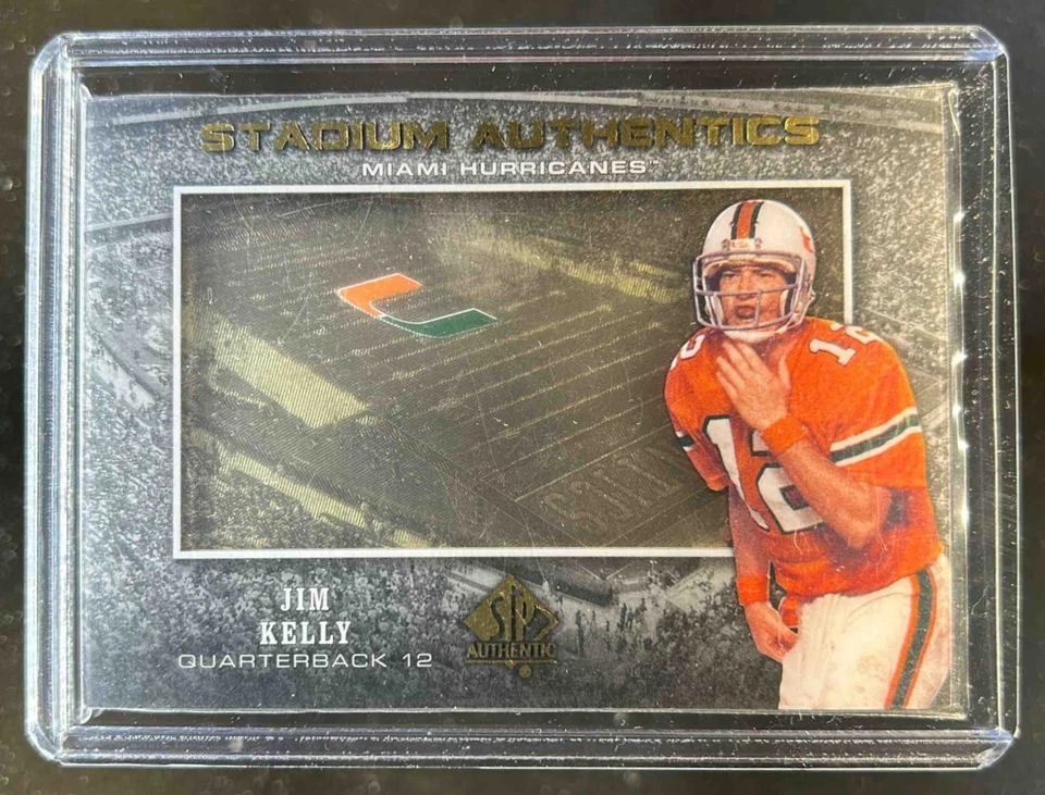 2012 SP Authentic Jim Kelly Stadium Authentics #SA-JK Hurricanes - Image 1 of 2