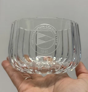 WESTHAMPTON COUNTRY CLUB 1890 Crystal Bowl Dish Golf Club - Picture 1 of 6