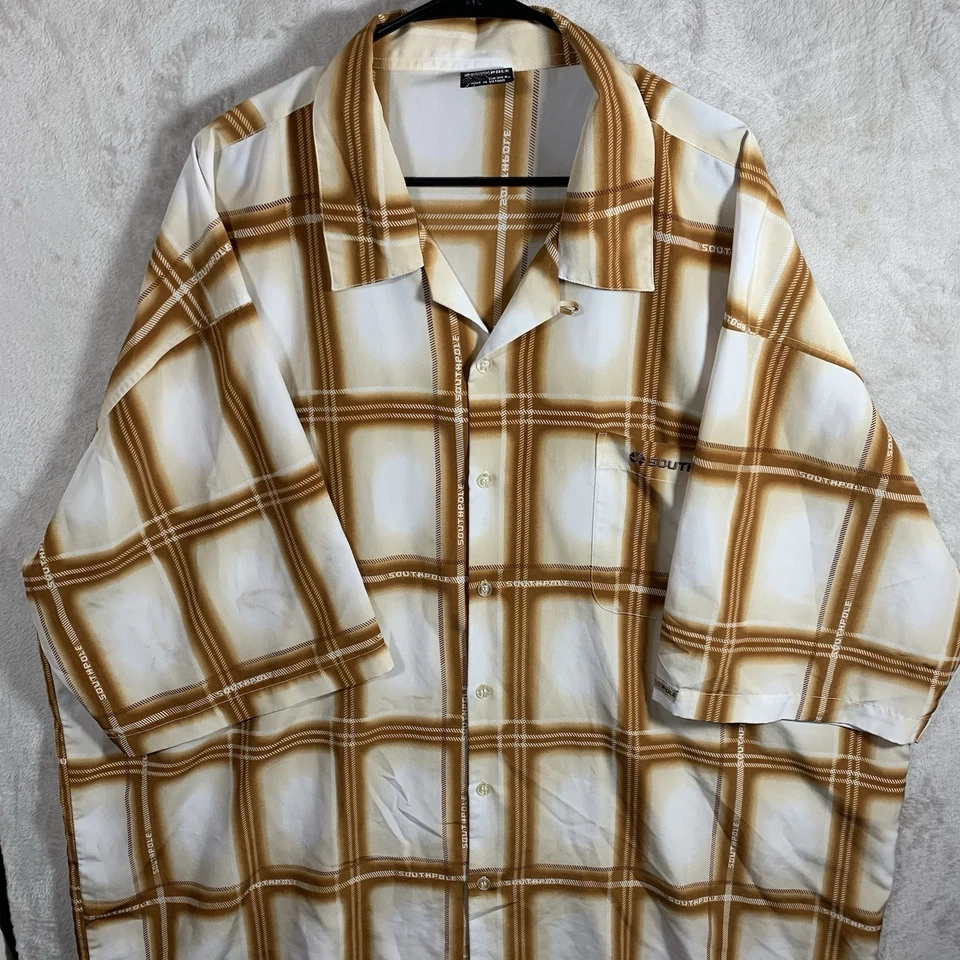 Camisa Polo Sur Vintage Adulto 3XL Marrón Bronceado Rayas Auténtica Colección Para Hombre  Foto 1 de 4