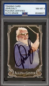2024 Topps Allen & Ginter #299 John Daly signierte schwarze Karte PSA NM-MT 8 AUTO GOLF - Bild 1 von 2