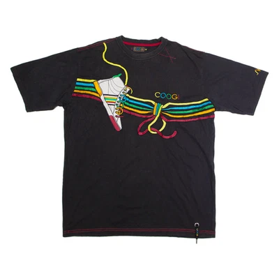 COOGI Trainer Stickerei Herren T-Shirt Schwarz Rundhals 3XL - Bild 1 von 4