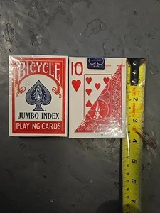 2 Packungen rot & weiß Fahrrad Jumbo Index Spielkarten neu versiegelt - Bild 1 von 1