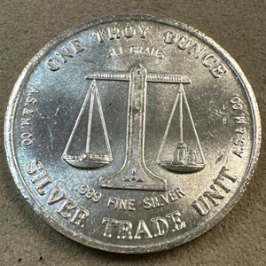 Silver Trade Unit standing American Eagle 1 Troy oz .999 Fine Silver Round - Picture 1 of 3