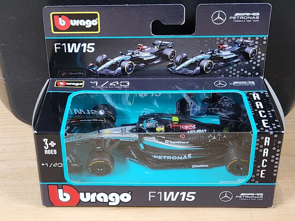 2024 #44 Lewis Hamilton Petronas Mercedes F1W15 1/43 Bburago Formula1 F1 Diecast - Image 1 of 1