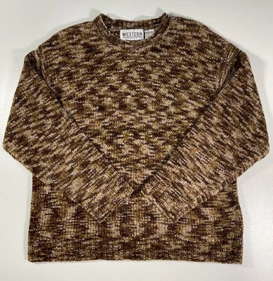 Suéter Vintage Western Connection Talla L Chenille Acrílico Cottagecore Años 90 Foto 1 de 4