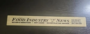 Food Industry News Advertisers Get Big Results 847-699-3300 Ruler - Bild 1 von 2