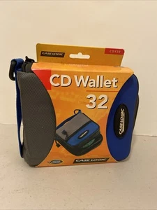 32 CD ~ Case Logic ~ CD Wallet Blue/Black ~ New ~ CDY32 - Picture 1 of 2
