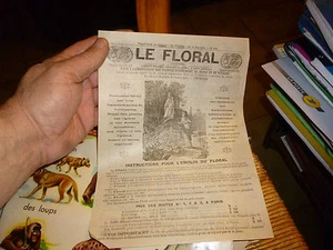 Ancienne publicité LE FLORAL 1891 Engrais Ancien Jardin Jardinier Horticulteur - Picture 1 of 1