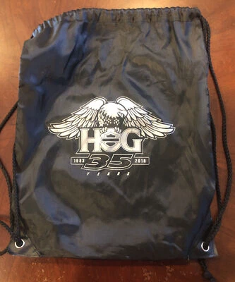 Mochila de cuerda HOG Harley-Davidson Harley Owners Group NUEVA 35 años Foto 1 de 4