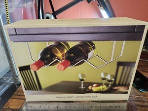 Muelle de estante de vino cromado debajo del gabinete 1 NUEVO ENVÍO GRATIS el mismo día - Imagen 1 de 1