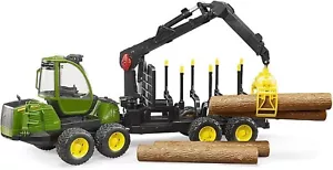Bruder U02133 John Deere spedizioniere macchina forestale plastica scala 1:16 regalo - Foto 1 di 4