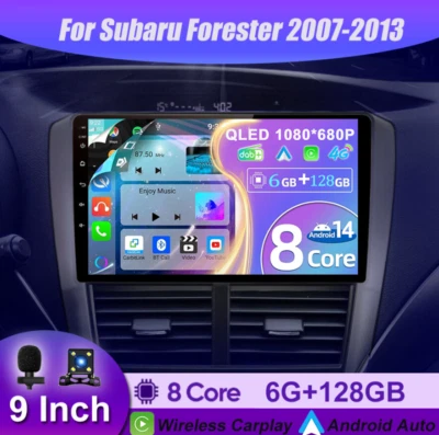 Head Unit Android 14 For Subaru Forester 2007-13 Car Stereo GPS DAB+HDMI 4G QLED - image 1 of 4