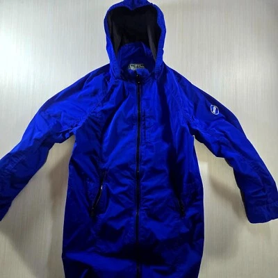 Chaqueta cortavientos Lauren Ralph Lauren para mujer pequeña azul forrada con capucha cremallera completa Foto 1 de 4