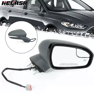 Fit For Ford Fusion 2013-16 Power Mirror Right Side Manual Fold Heated Paintable - Picture 1 of 15