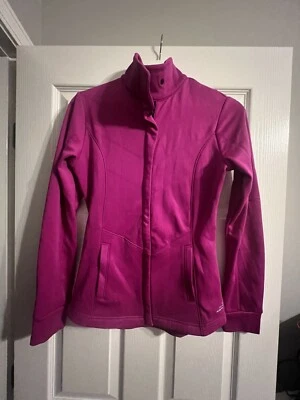 BCG Full Zip Purple Pink Athletic Jacket Womens S Mock Neck Pockets - Image 1 of 4