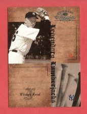 2004 DONRUSS CLASSICS Whitey Ford LEGENDARY LUMBERJACKS CARD #LB-57 #d 0849/1000