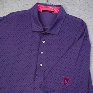 Greyson Poloshirt Herren XXL Lila Wolf Print All Over Butterfield Country Club - Bild 1 von 13