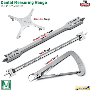 Dental Sliding Caliper Dental Implant Gauges Measuring Calipers Orthodontic Lab - Picture 1 of 5
