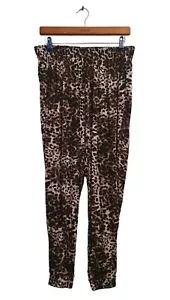 Damen Jogging Hose Sommerhose Stoffhose Gr M Animal Leopardenmuster - Bild 1 von 2