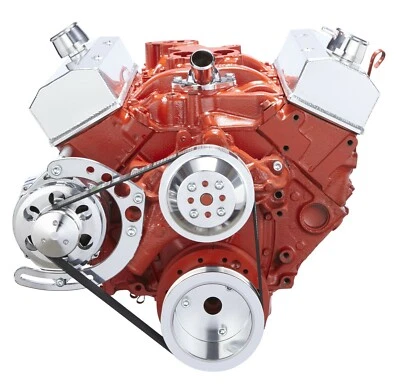 Small Block Chevy Serpentine Kit Alternator Only SBC 289 302 305 327 350 System - Image 1 of 3