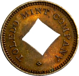 Toledo Ohio Mint Company ficha antigua máquina tragamonedas (02304) - Imagen 1 de 5