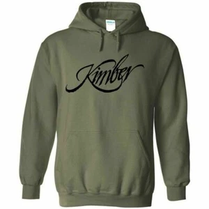 Kimber Black Logo Hoodie Sweatshirt 2nd Amendment Pro Gun Rights Rifle Pistol - Picture 1 of 10