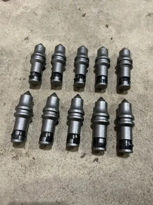 10 Conical/Rotating Carbide Bits RL09, 20MMØ Shank for Trencher/Auger - Image 1 of 3