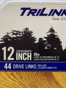 2 Pack TriLink 12" S44 Chainsaw Chain Pole Saw Stihl Ryobi McCulloch Poulan NEW - Picture 1 of 6