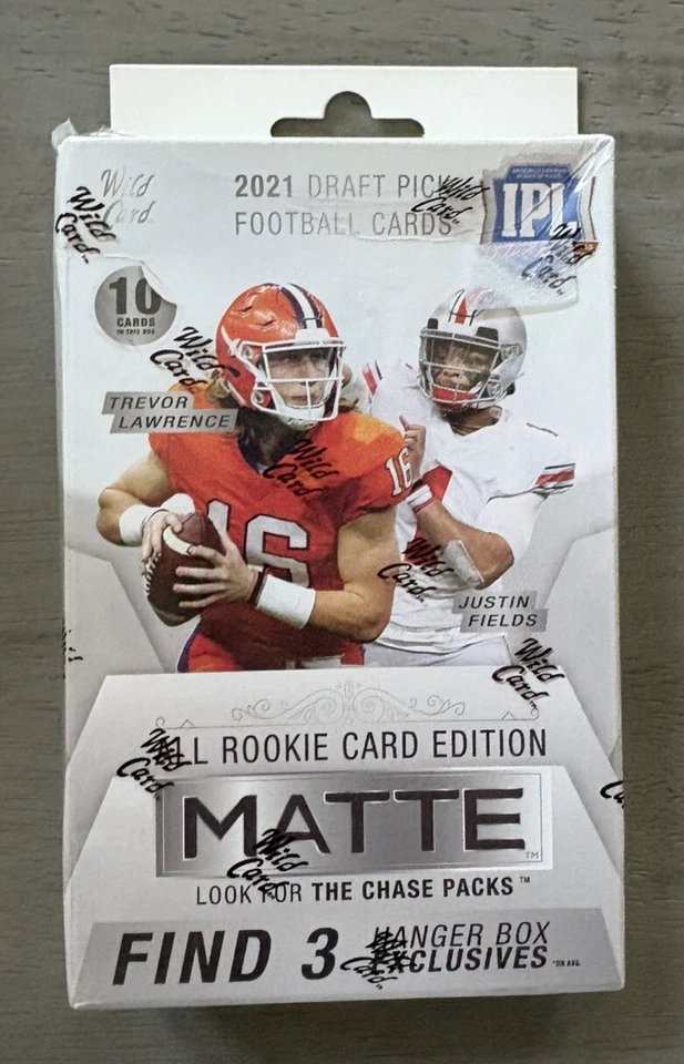 2021 Wild Card Matte Draft Pick Football White Hangar Box-Factory Sealed - Image 1 of 1
