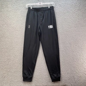 NBA Track Pants Youth Medium 14-17 Black Pull On Activewear Basketball Bottoms - Picture 1 of 18