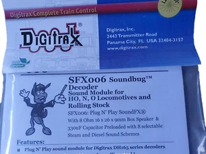 Banda de sonido Digitrax SFX006 para decodificadores DH165xx y otros - Imagen 1 de 5