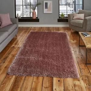 Montana Modern Super Heavy Weight Hand tufted Shaggy Abstract Rose Rugs - Picture 1 of 3