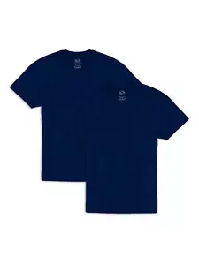 Fruit of the Loom Men's Eversoft Cotton T-Shirts (S-4XL), Crew-2 Pack-Navy, X-La - Picture 1 of 4