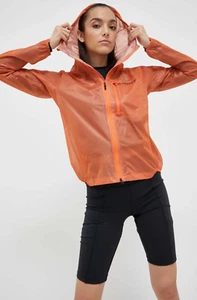 Adidas Terrex Orange Agravic 2.5 Layer Hooded Packable Rain Jacket Womens M New - Picture 1 of 20