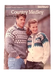 BERNAT COUNTRY MEDLEY featuring Rusticale Knitting Patterns - Picture 1 of 2