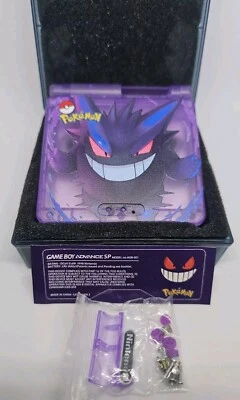 Nintendo Game Boy Advance SP Gengar Shell And Custom Box