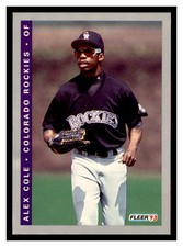 1993 Fleer Final Edition #F-27 ALEX COLE Colorado Rockies