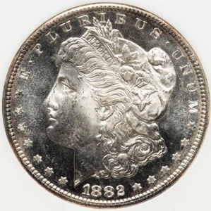 Morgan Dollar 1882-S NGC MS-64 Proof-like Old Thick NGC Slab! Amazing Eye Appeal - Picture 1 of 4