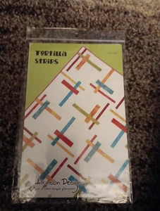 TORTILLA STRIPS Quilt Pattern by Atkinson Designs Sz Lap-King New In Package - Picture 1 of 4